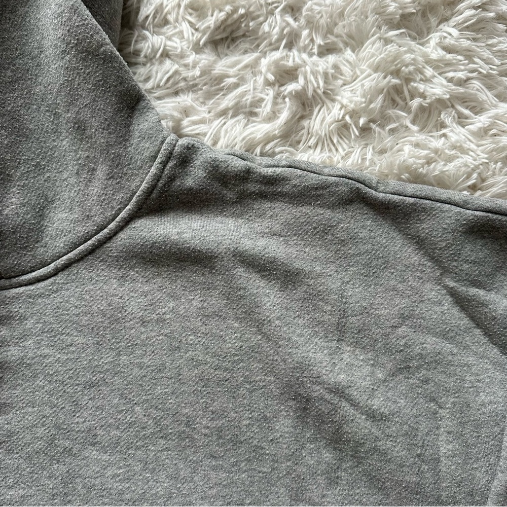 Jcrew Heritage Fleece Zip Up Hoodie Gray Size 3X - Picture 6 of 12